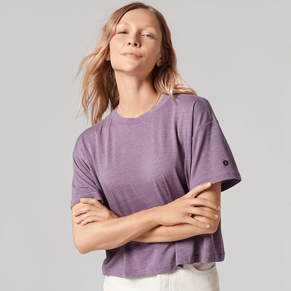 Allbirds Women's TrinoXO™ Relaxed Fit - T-Shirt Purple - YST427863